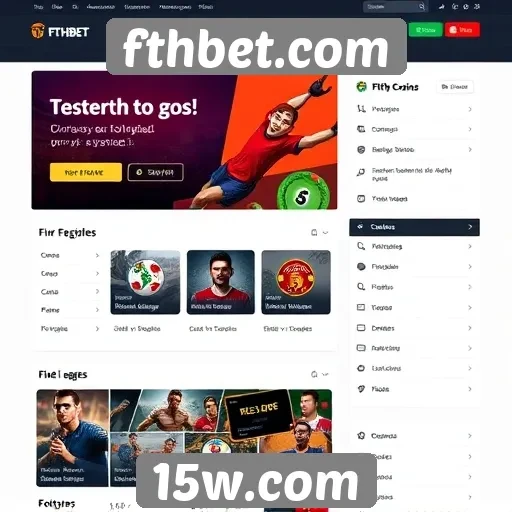 Principais características do design do site fthbet.com